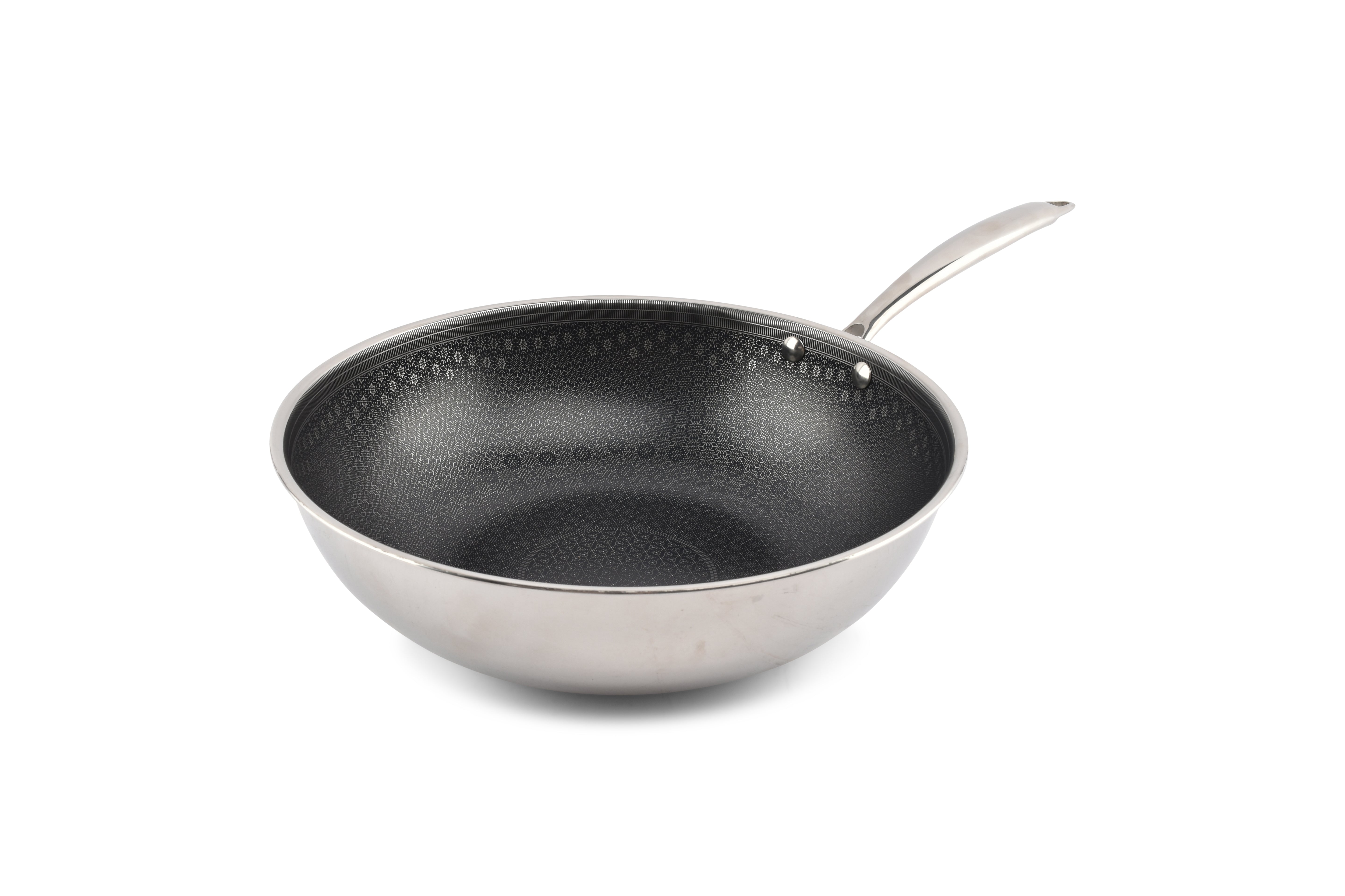 Wokpan 31,5xH9cm antikleef Fusion