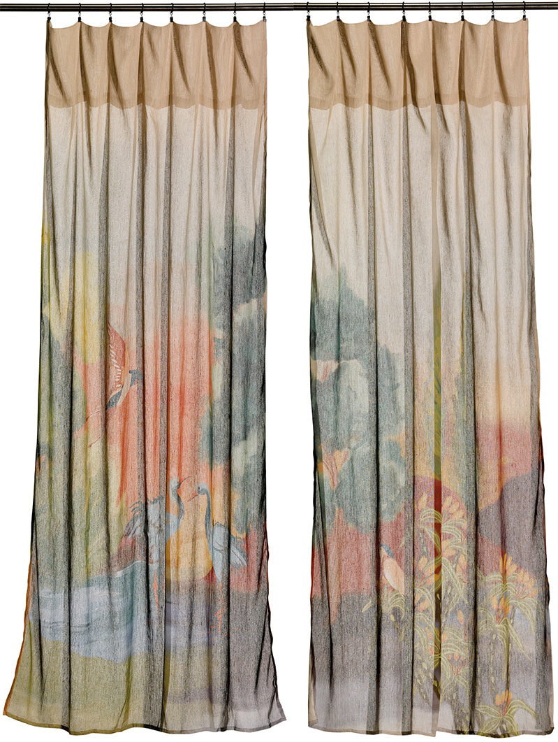 Paar gordijnen voile Zeff Lola Multico 140 X 280