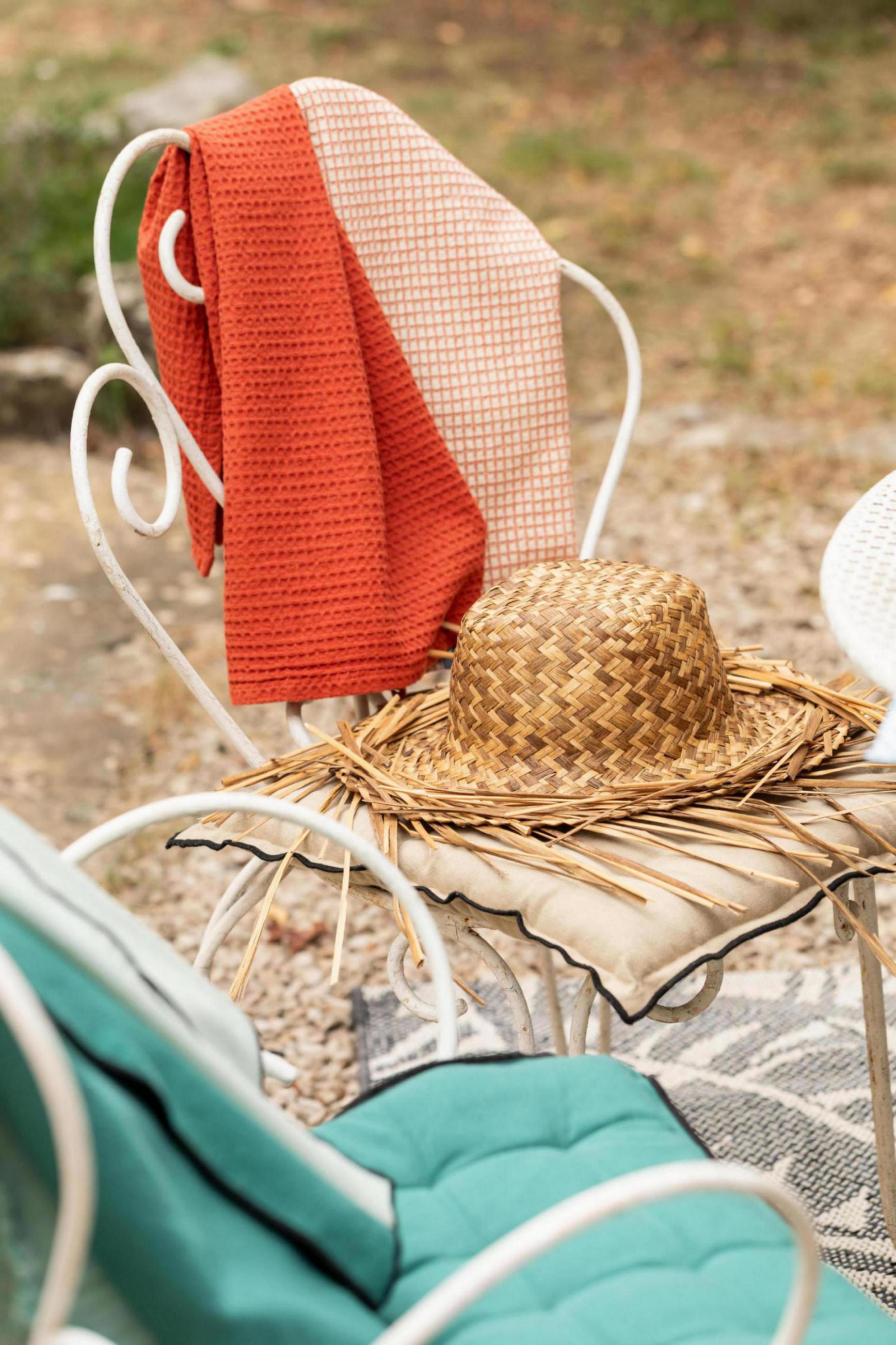 Effen wafelstructuur theedoek Mumba Marmelade 50 X 70