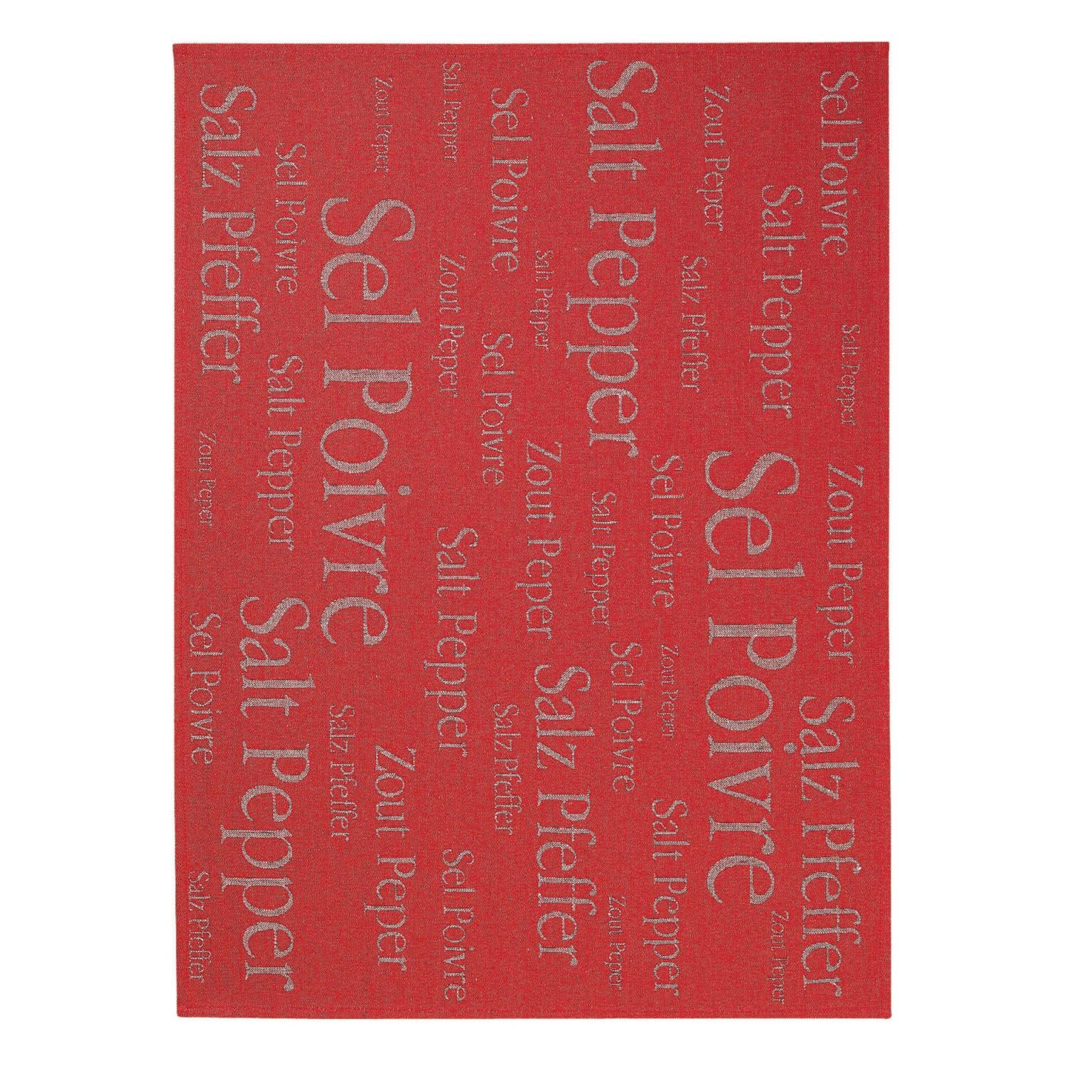 Gemengde theedoek Sel & Poivre Rouge 50 X 70
