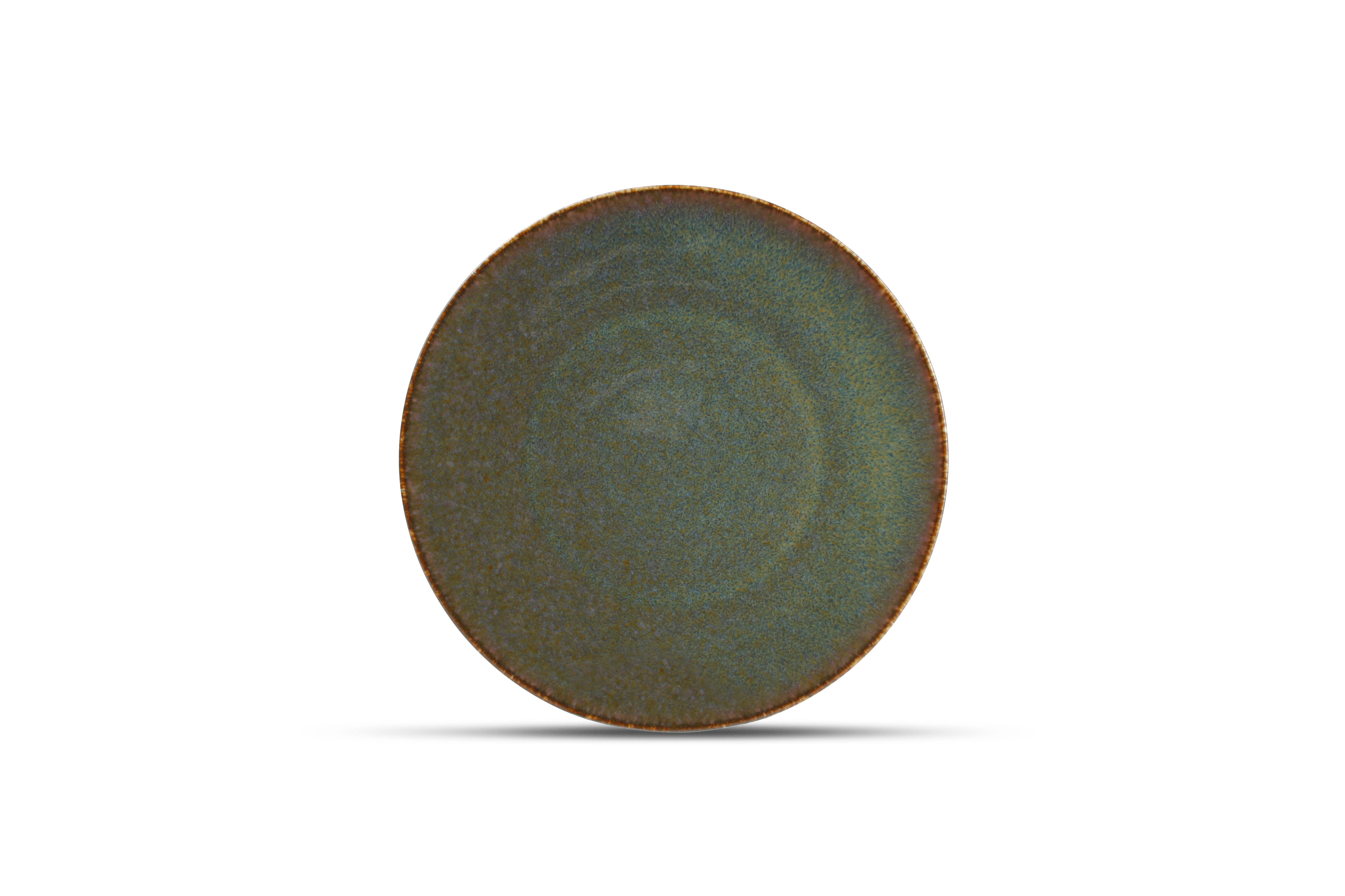 Plat bord 21cm groen Cirro