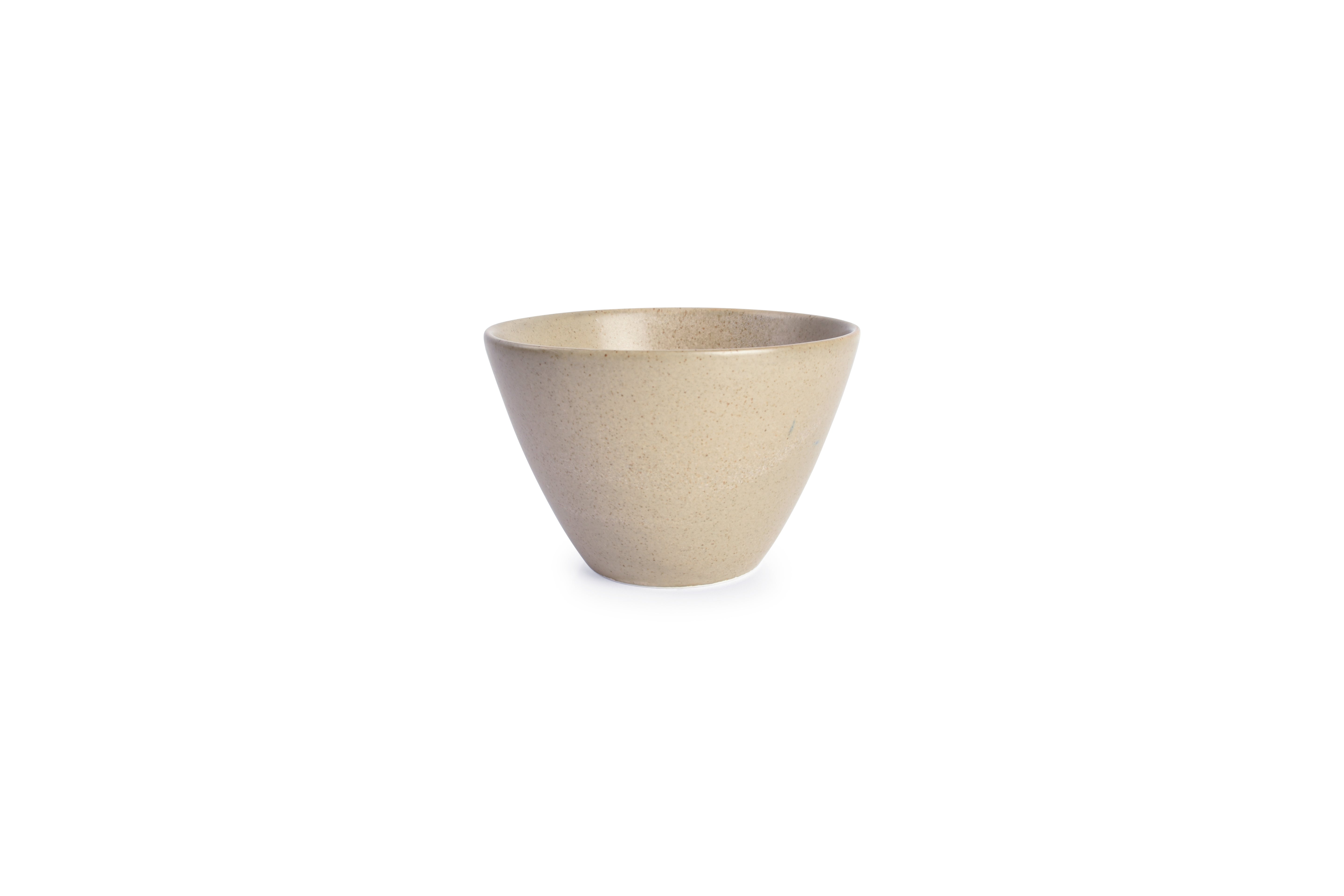 Kom 12xH7,5cm conisch beige Cirro