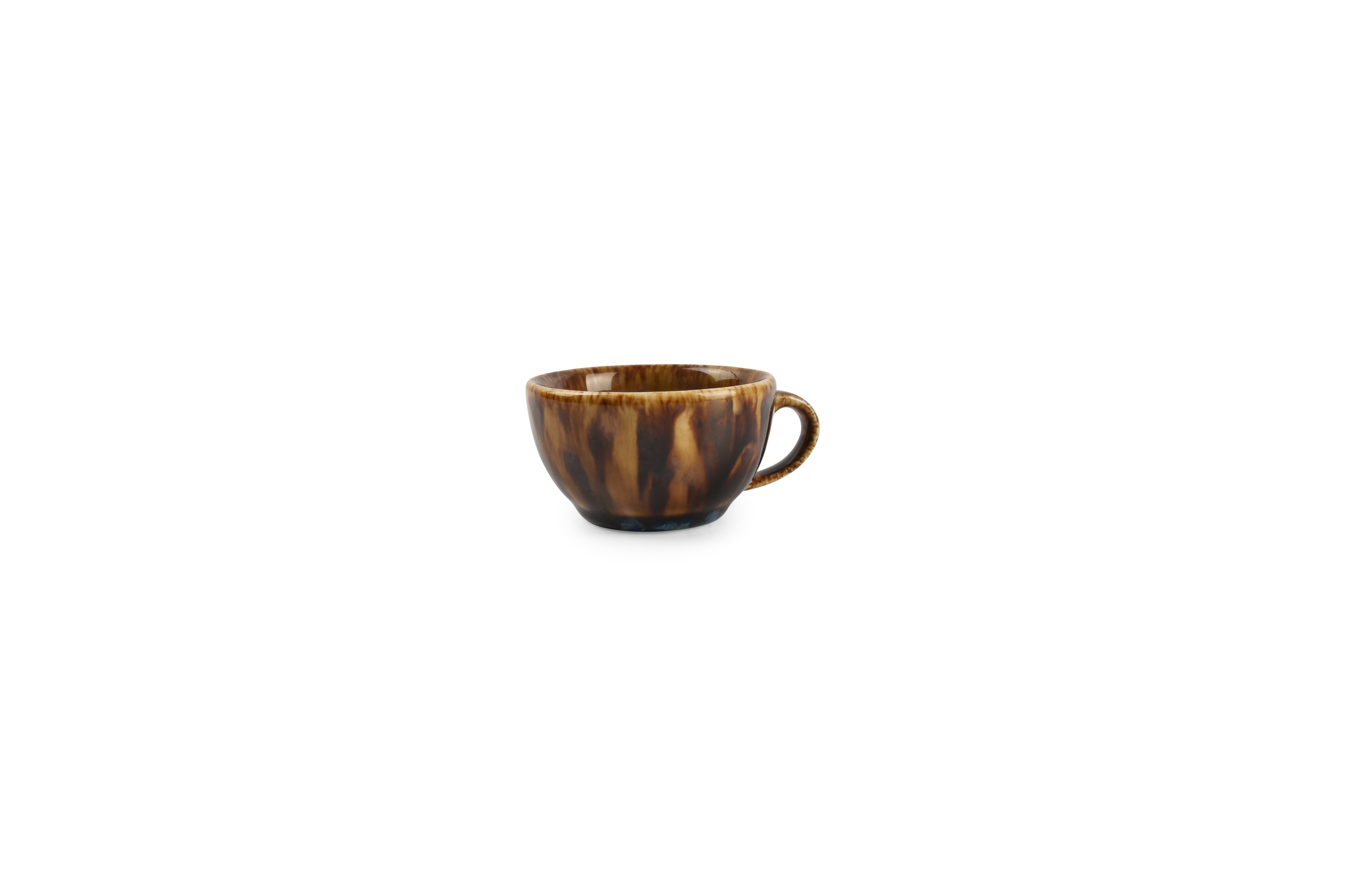 Mokkakop 7cl bruin/blauw Resto