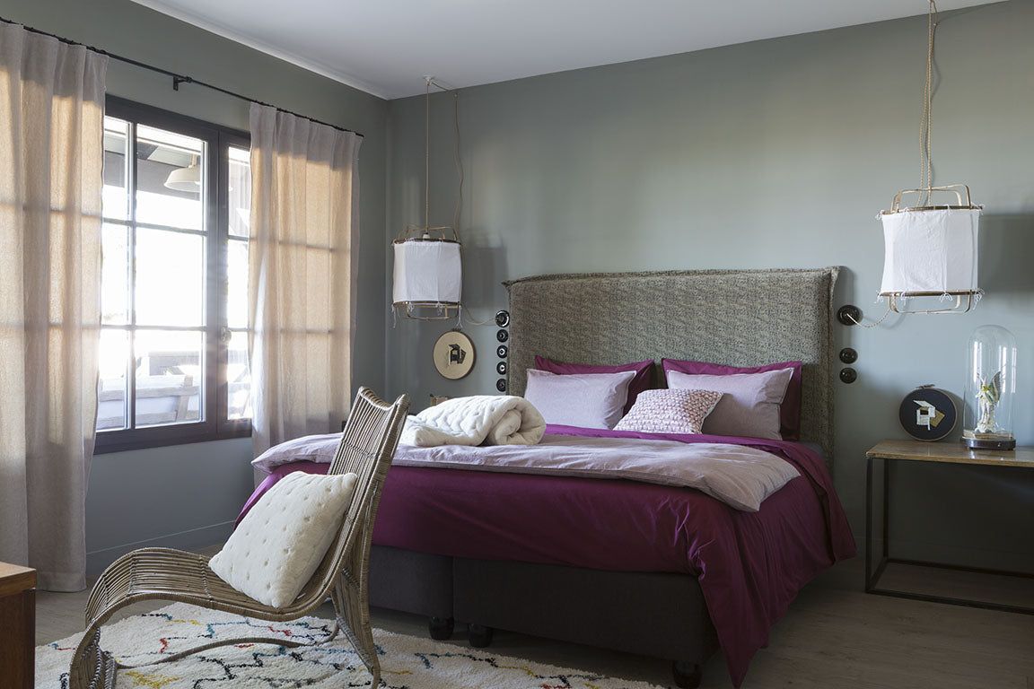 Moony hoeslaken Lie de vin 140 X 190