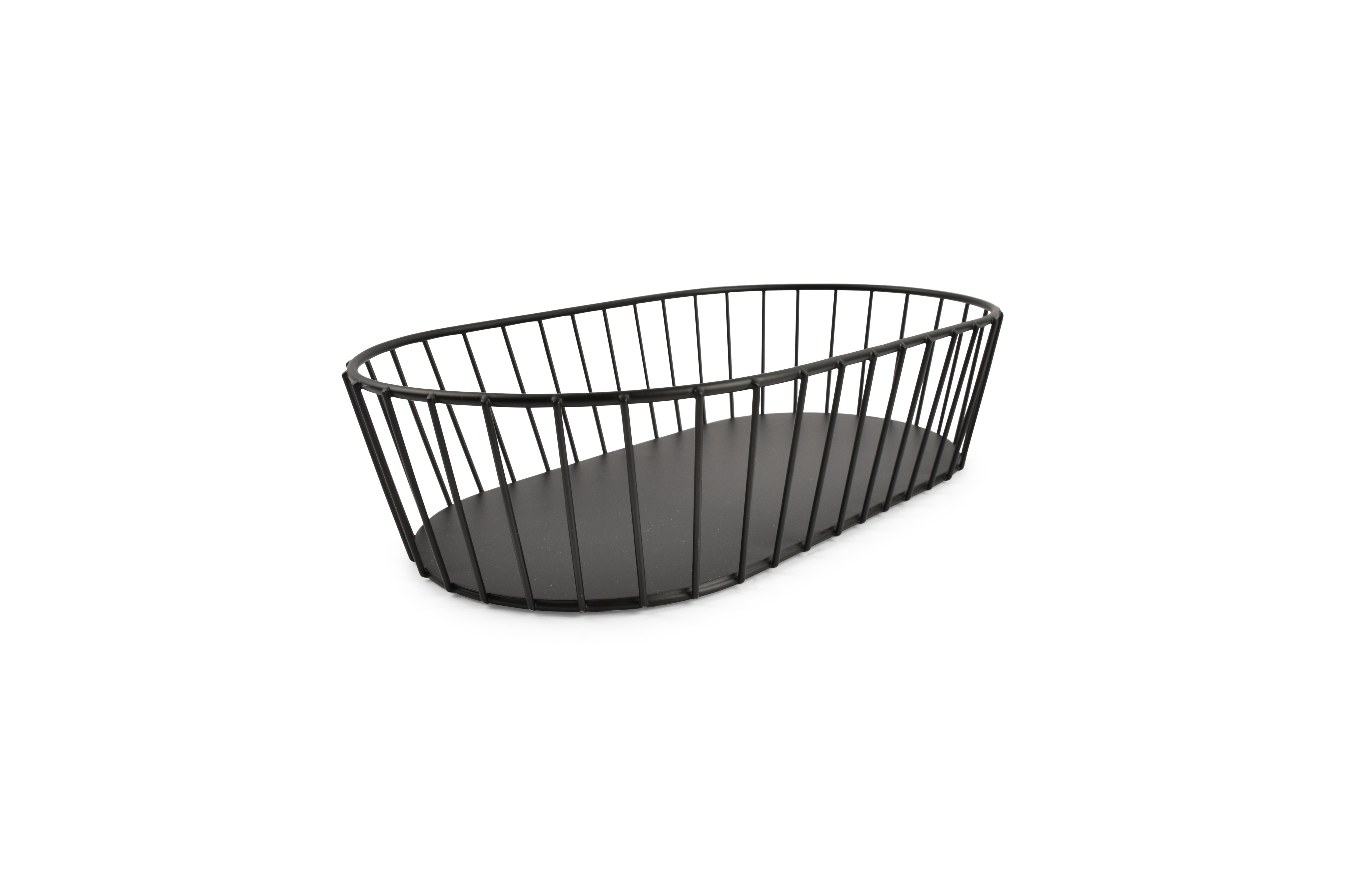 Draadmand 29x16xH7cm zwart Cesta