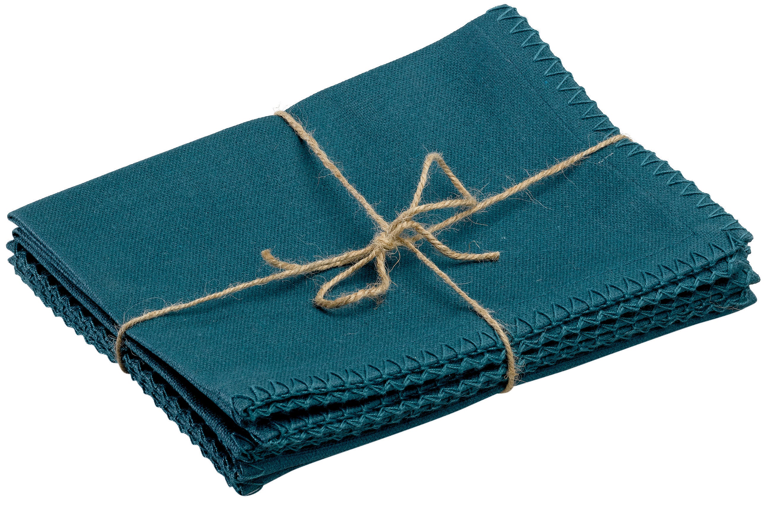 Set van 4 gerecycleerde placemats Delia Paon 33 X 45