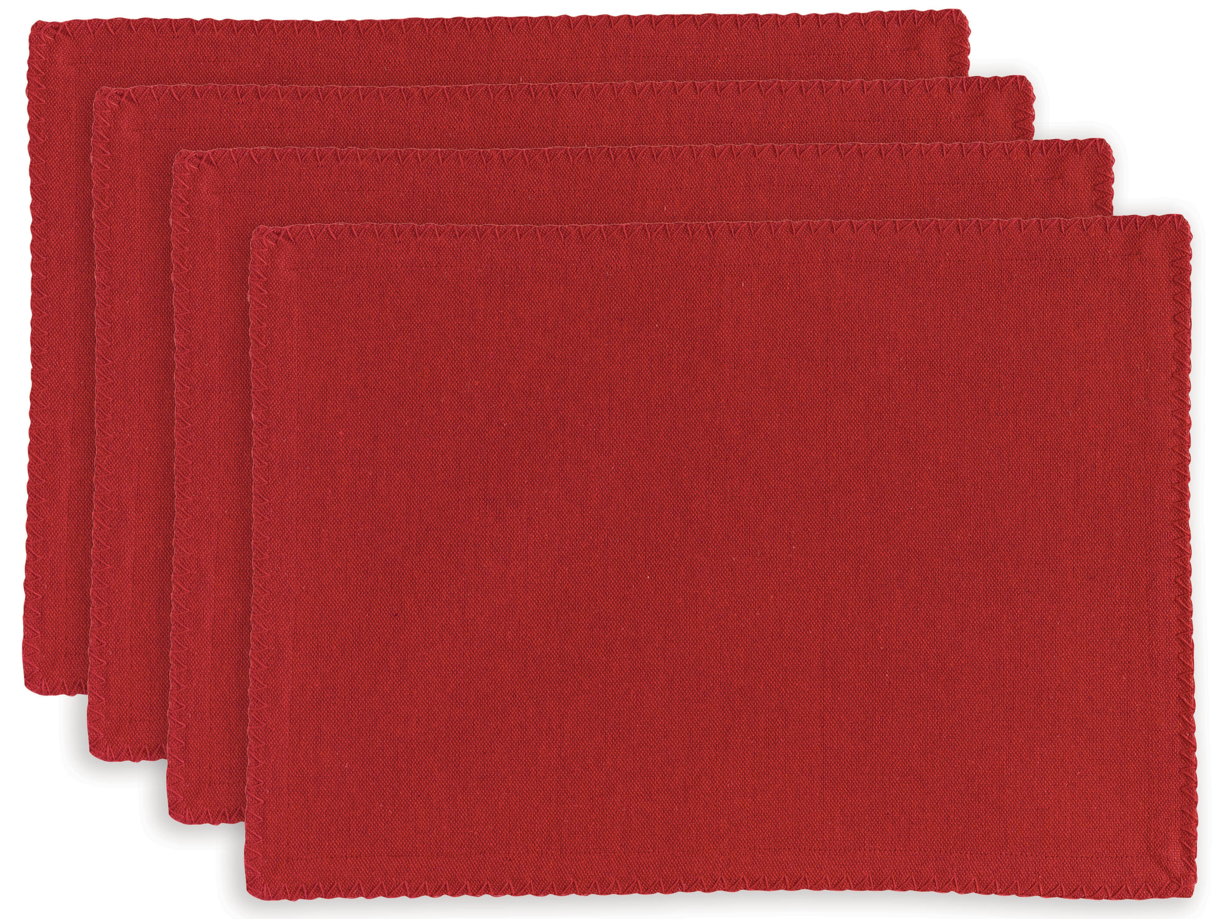 Set van 4 gerecycleerde placemats Delia Tango 33 X 45