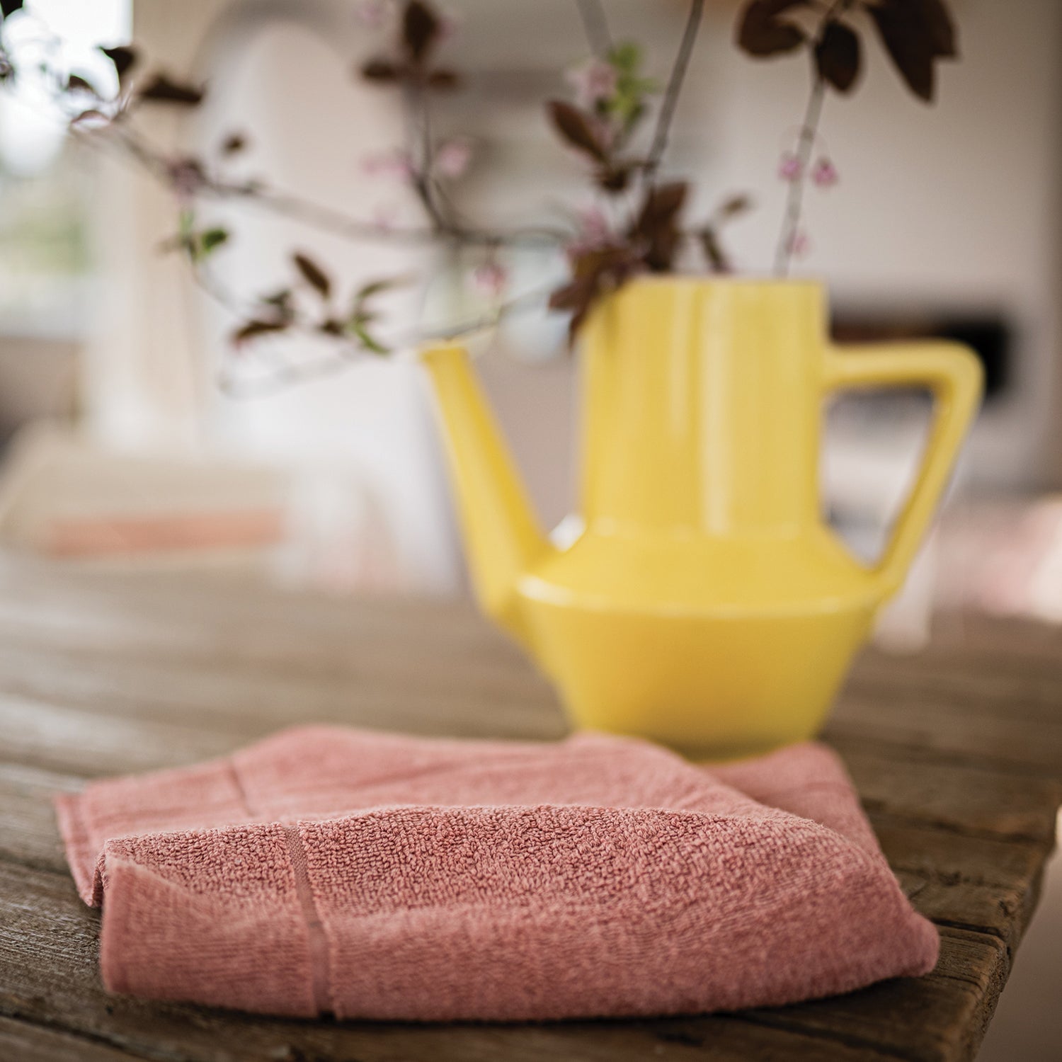 Handdoek Loess Bois de rose 50 X 50