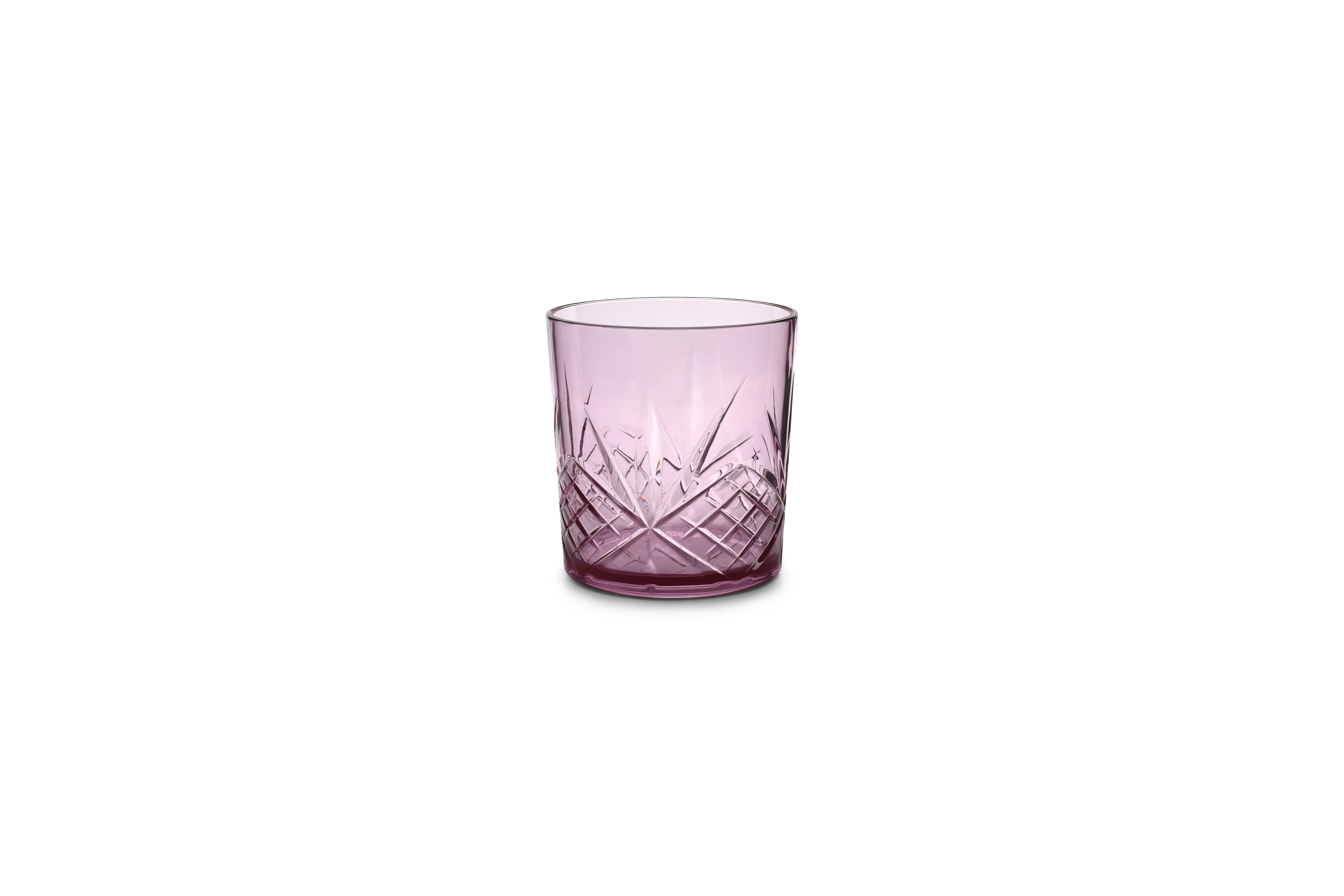 Glas 36cl acryl roze Costa - set/4