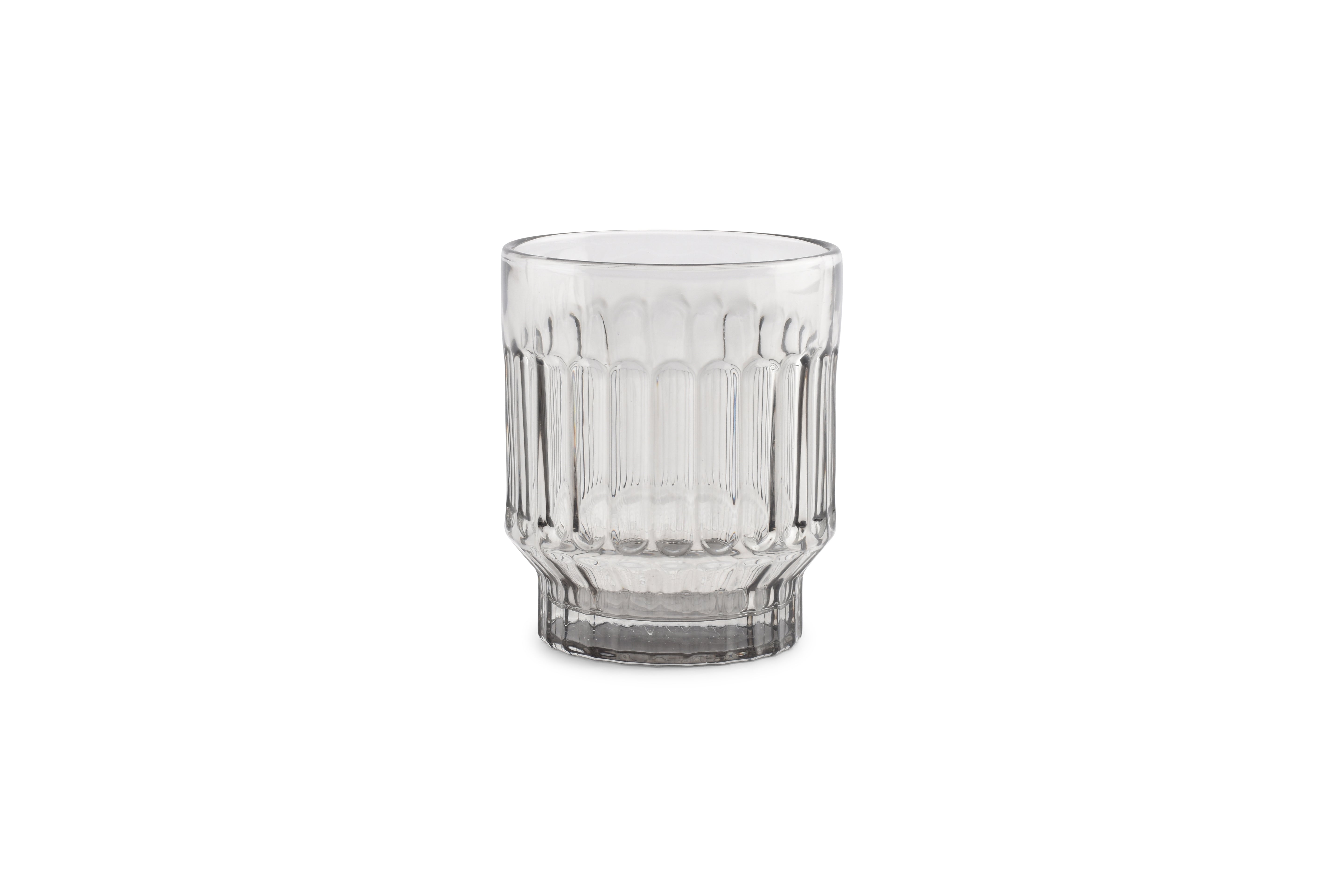 Glas 30cl grijs Tone - set/4
