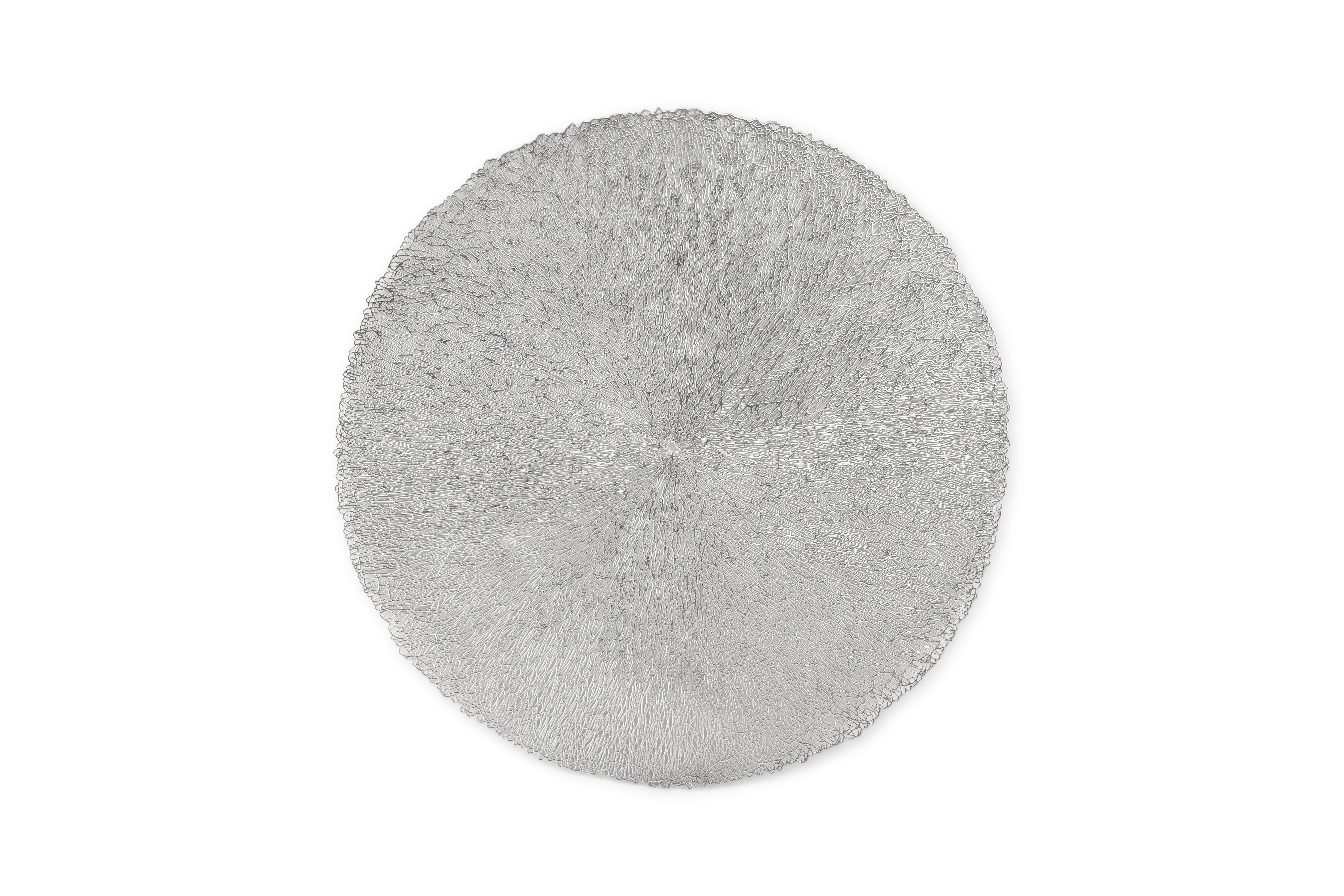 Placemat 38cm zilver Vene