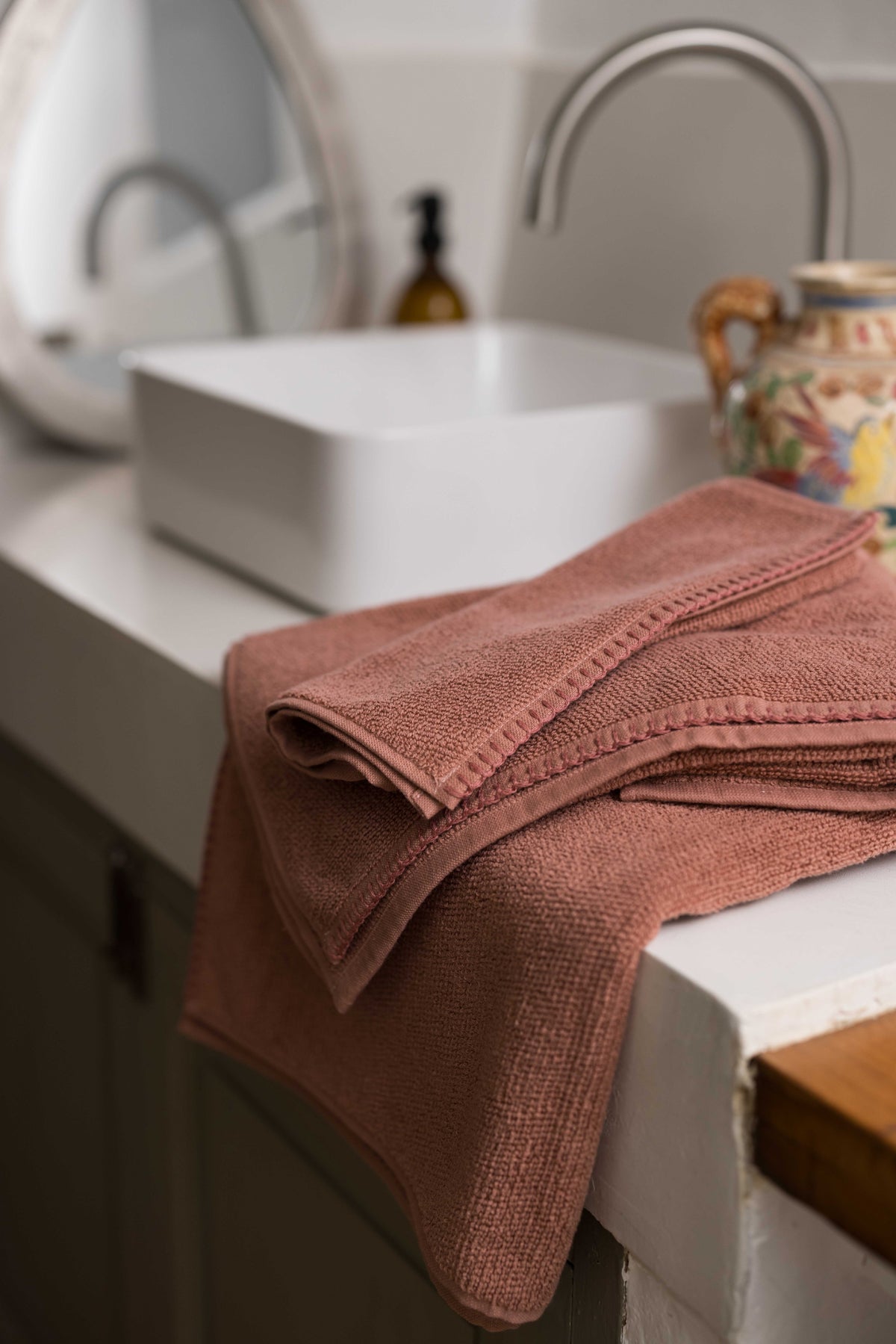 Bora handdoek Terracotta 50 X 100