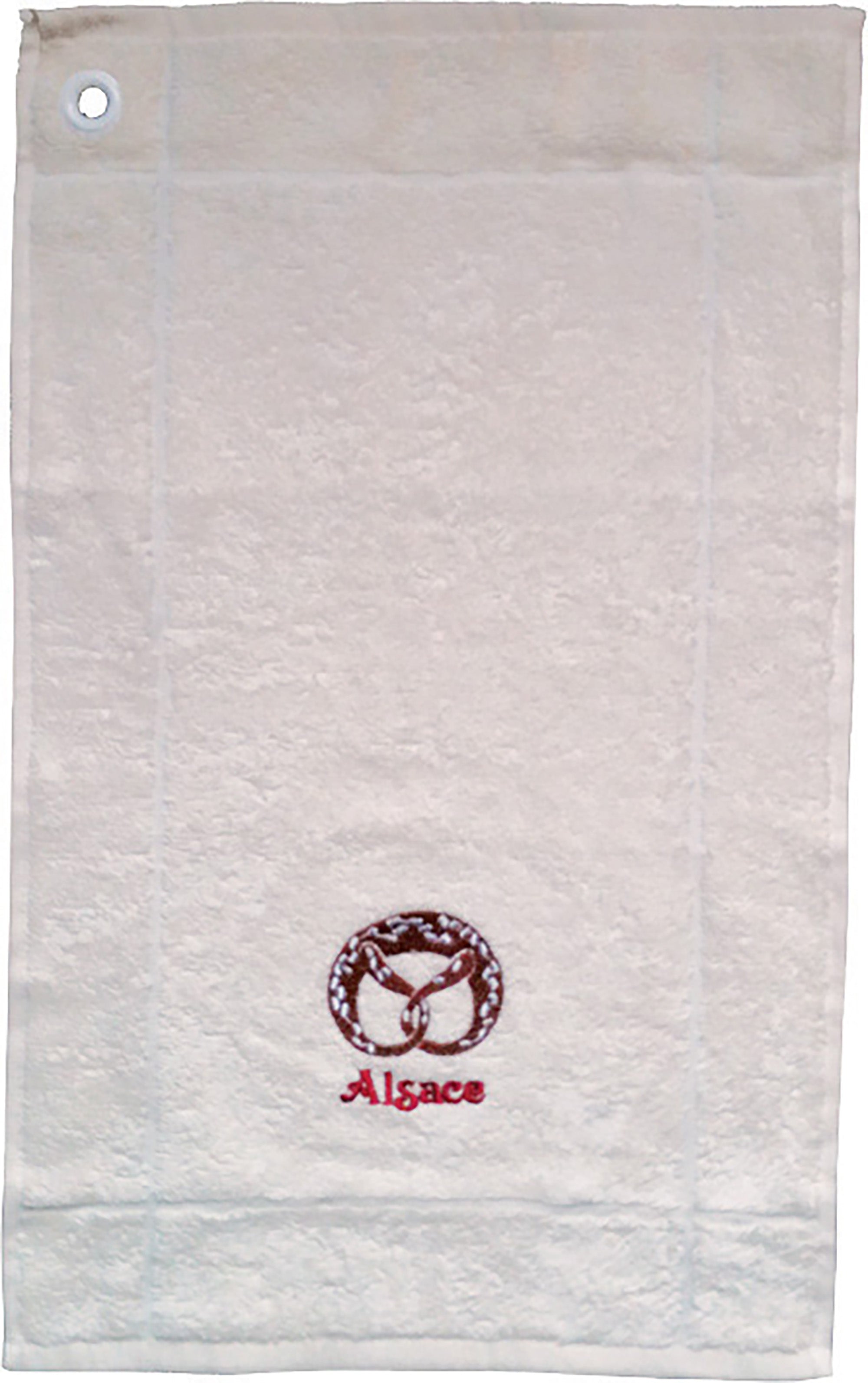 Mignonette 2 geborduurde handdoeken Broderie Alsace Écru 50 X 30