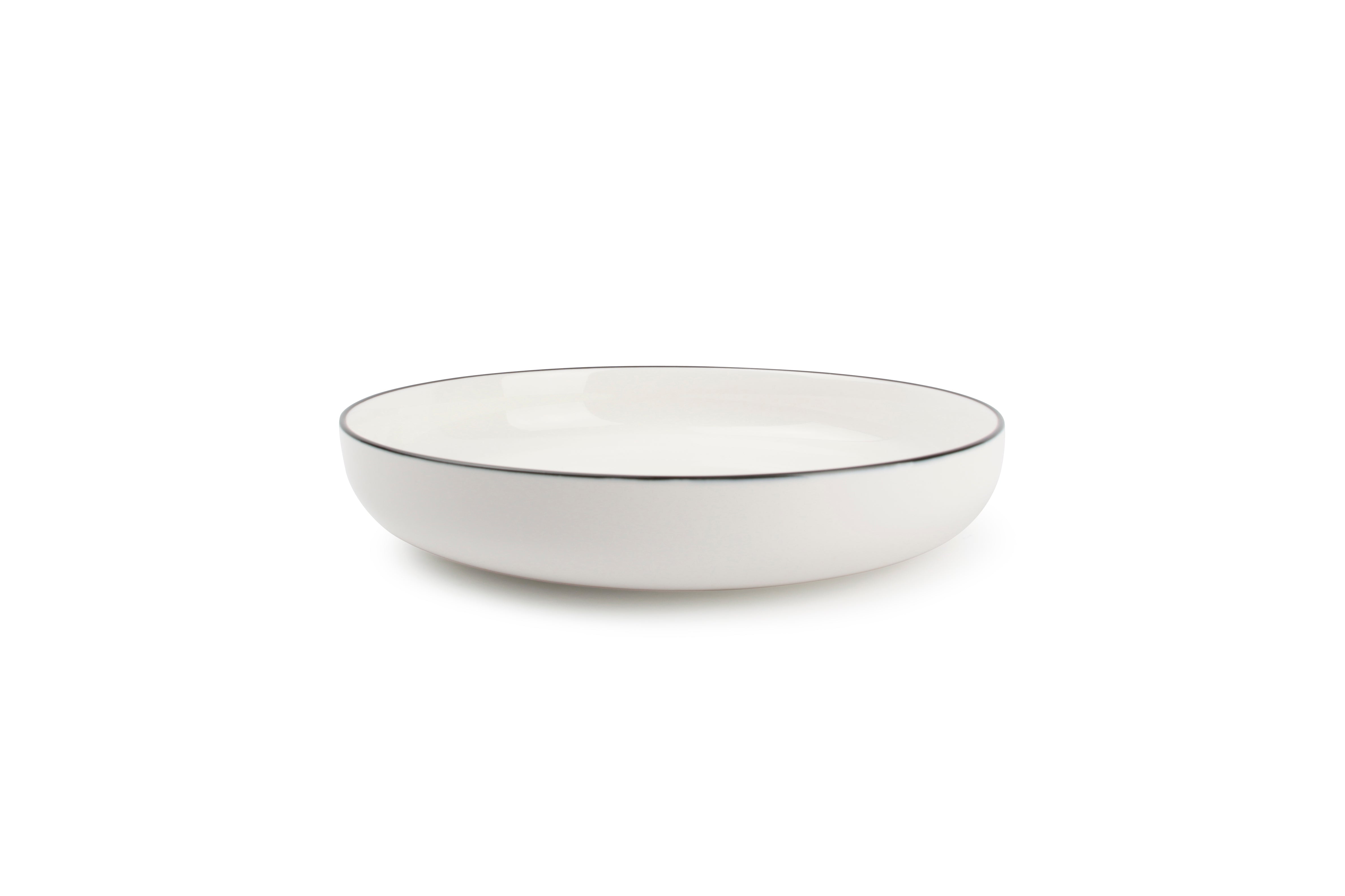 Diep bord 21,5xH4cm wit Studio Base