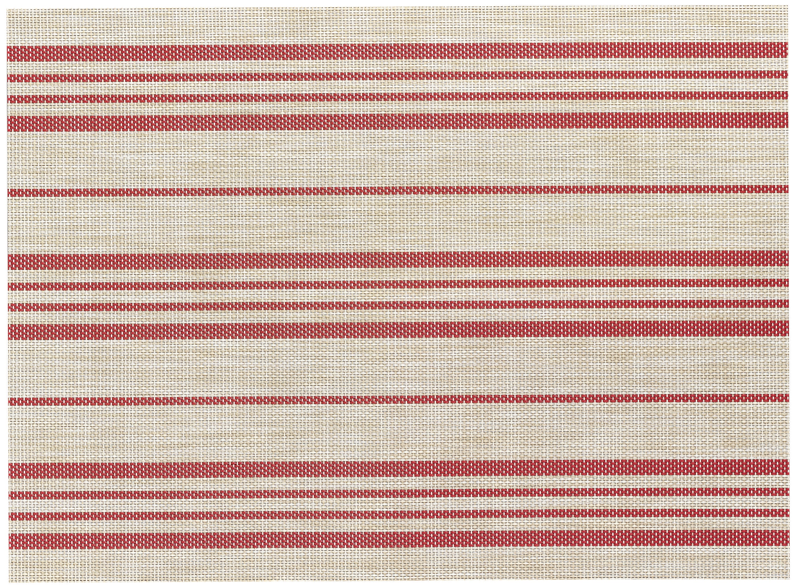 Sina placemat Naturel/Rouge 33 X 45