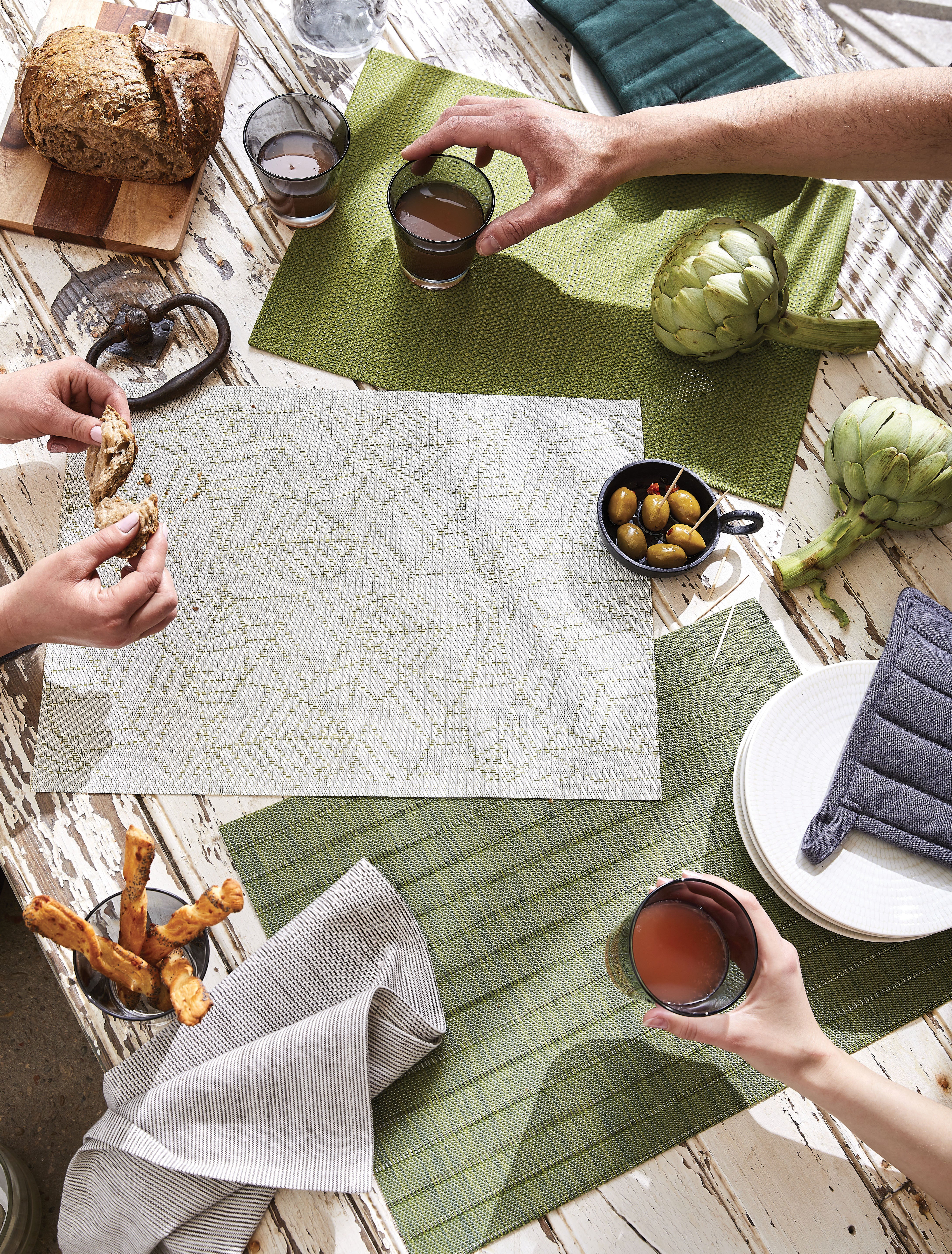 Placemat Set Gena Eucalyptus 33 X 45