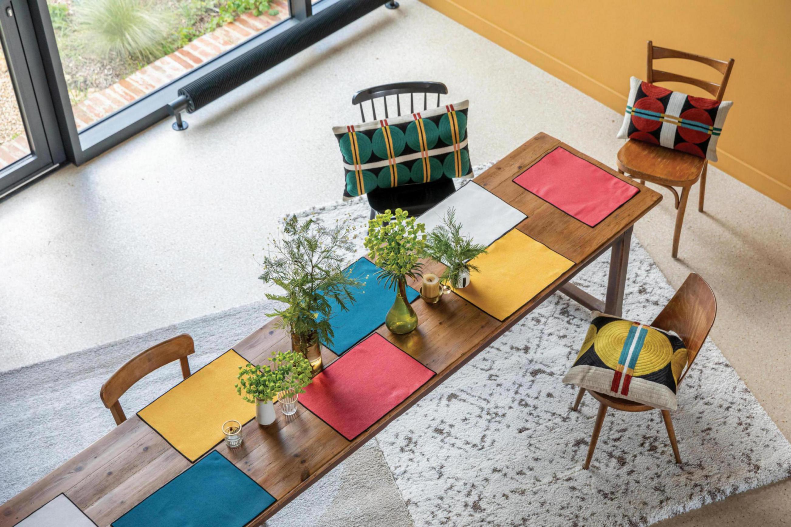 Set van 2 gerecycleerde placemats Laora Tango 33 X 45