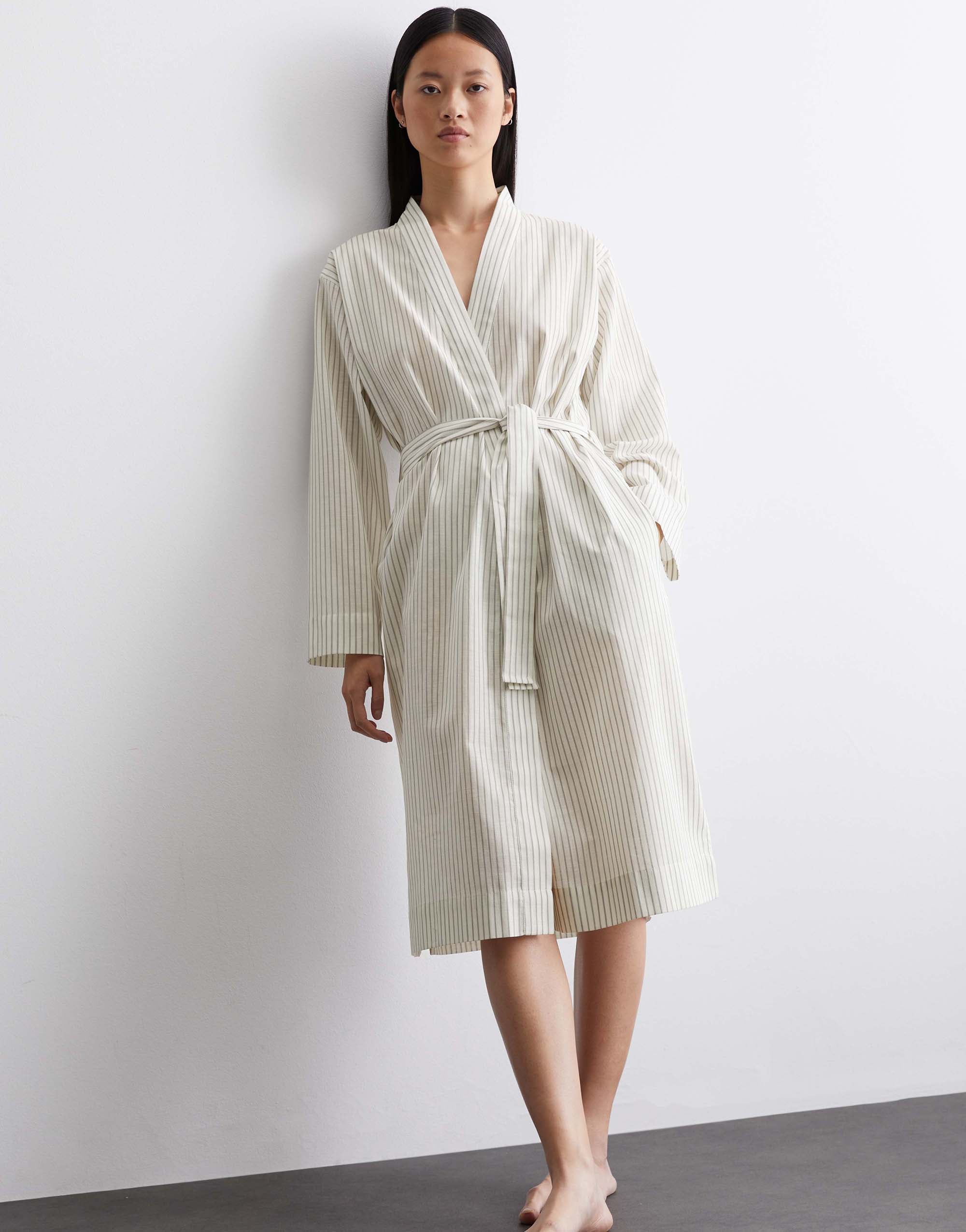 Classic fine stripe Kimono - XXL
