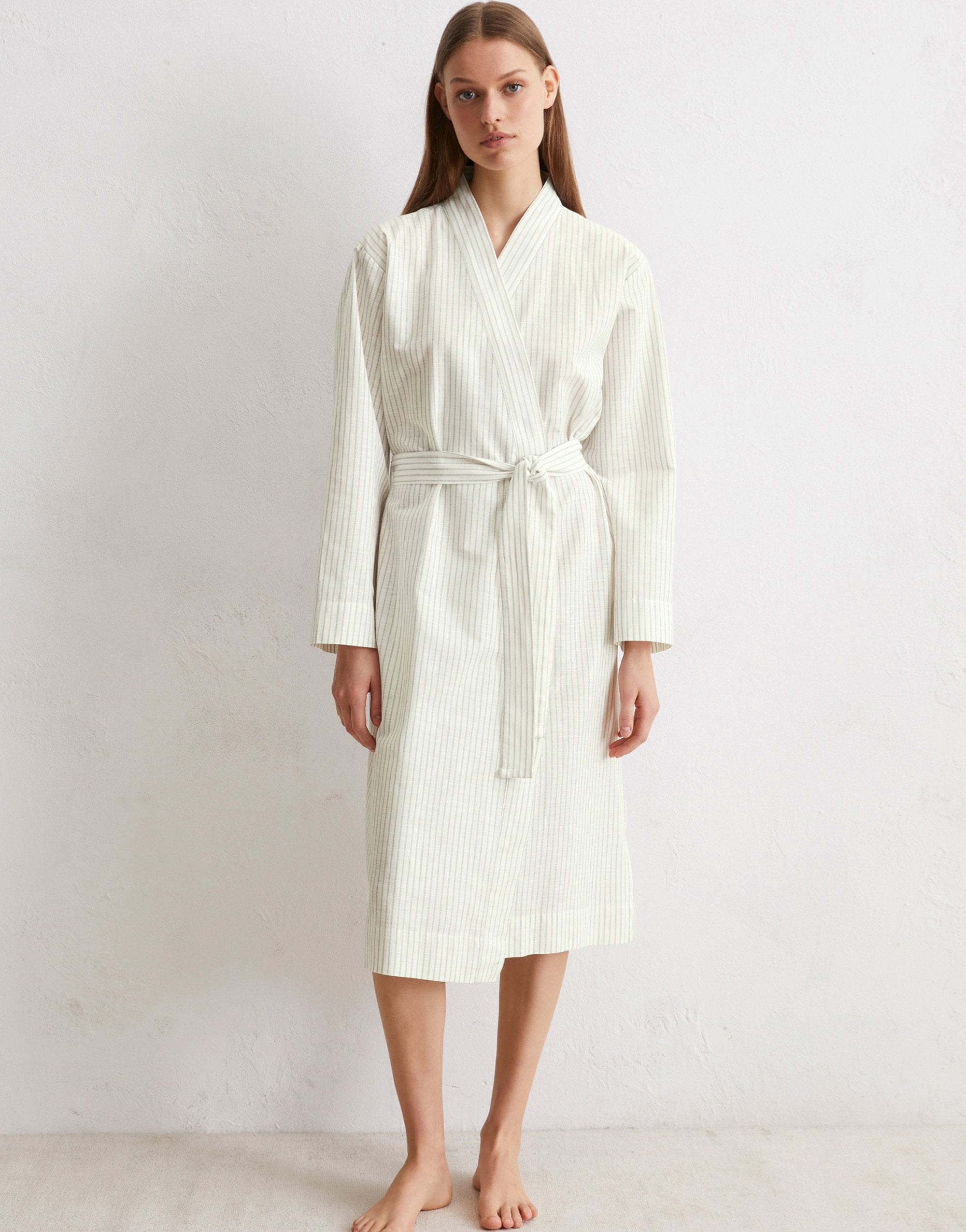 Classic fine stripe Kimono - XL