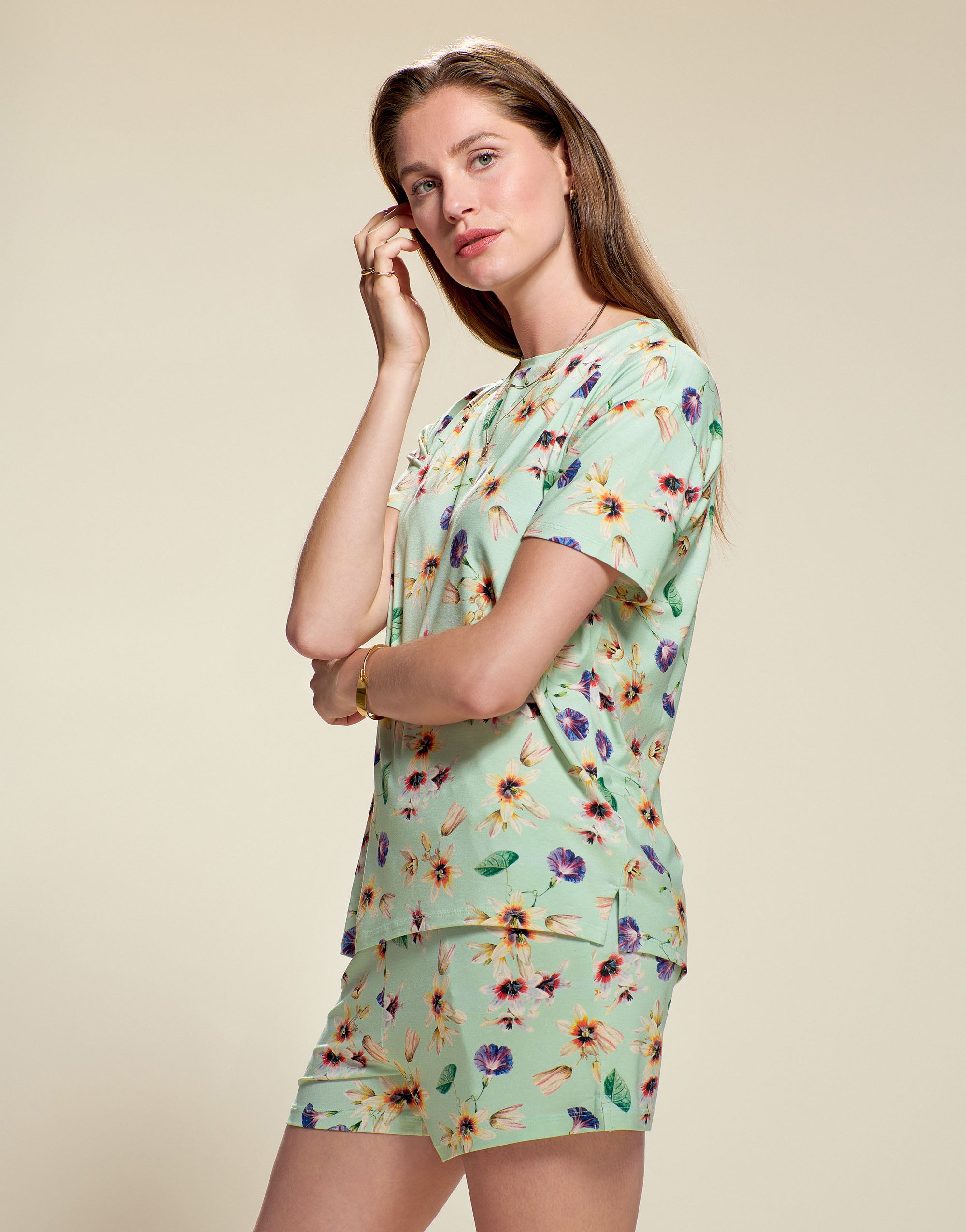 Denna Fiorre Top korte mouw - L
