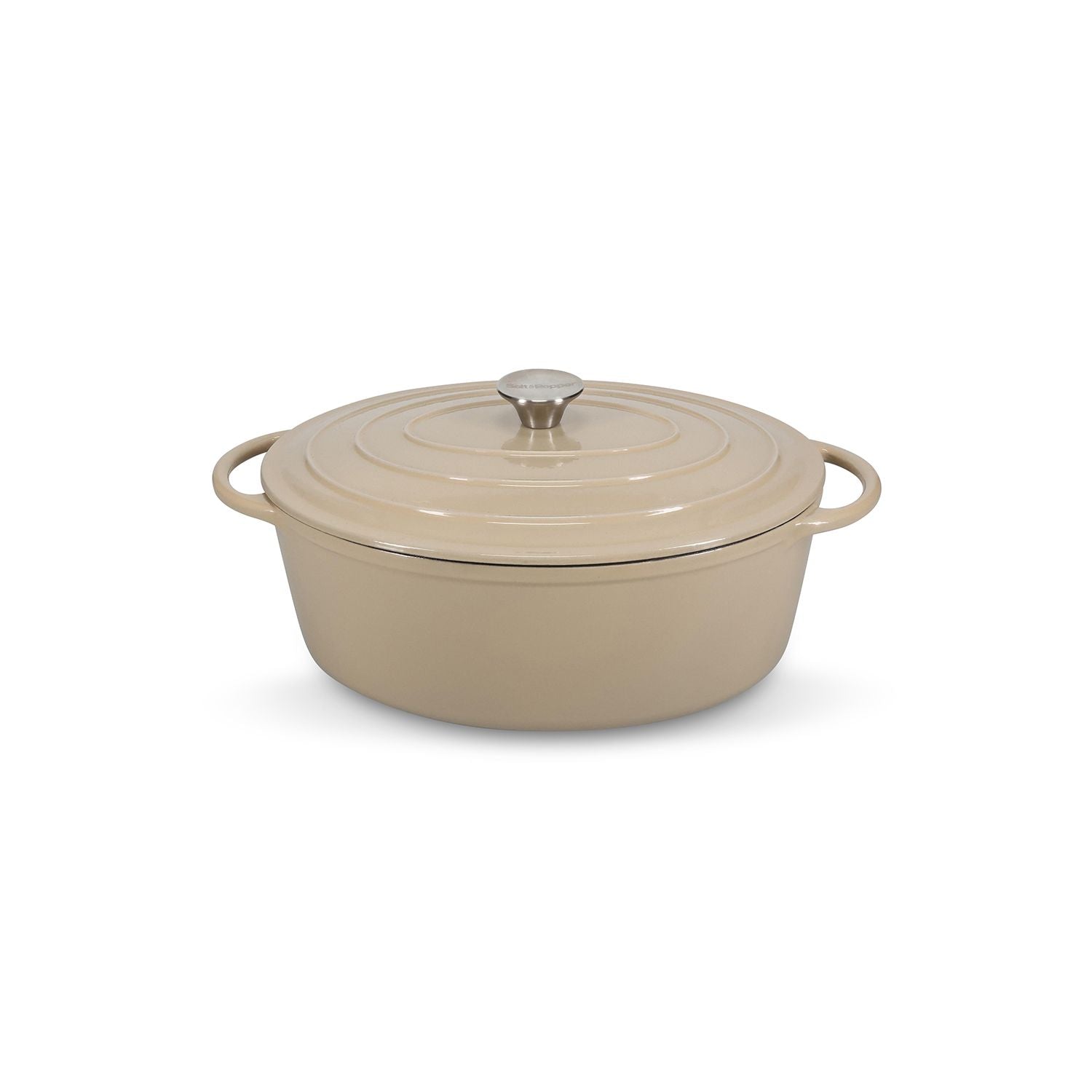 Kookpot 41x26cm gietijzer beige Ferno