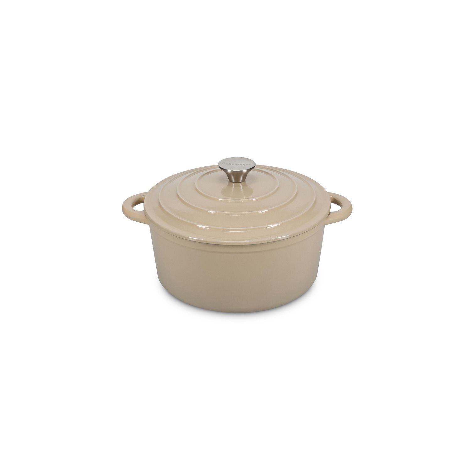 Kookpot 26cm gietijzer beige Ferno
