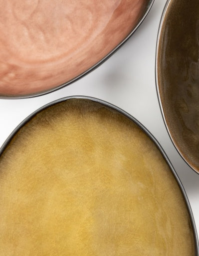 Serax - Pascale Naessens - KOM OVAAL GROEN PURE - Set van 2