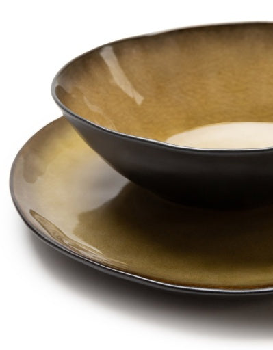 Serax - Pascale Naessens - KOM OVAAL GROEN PURE - Set van 2