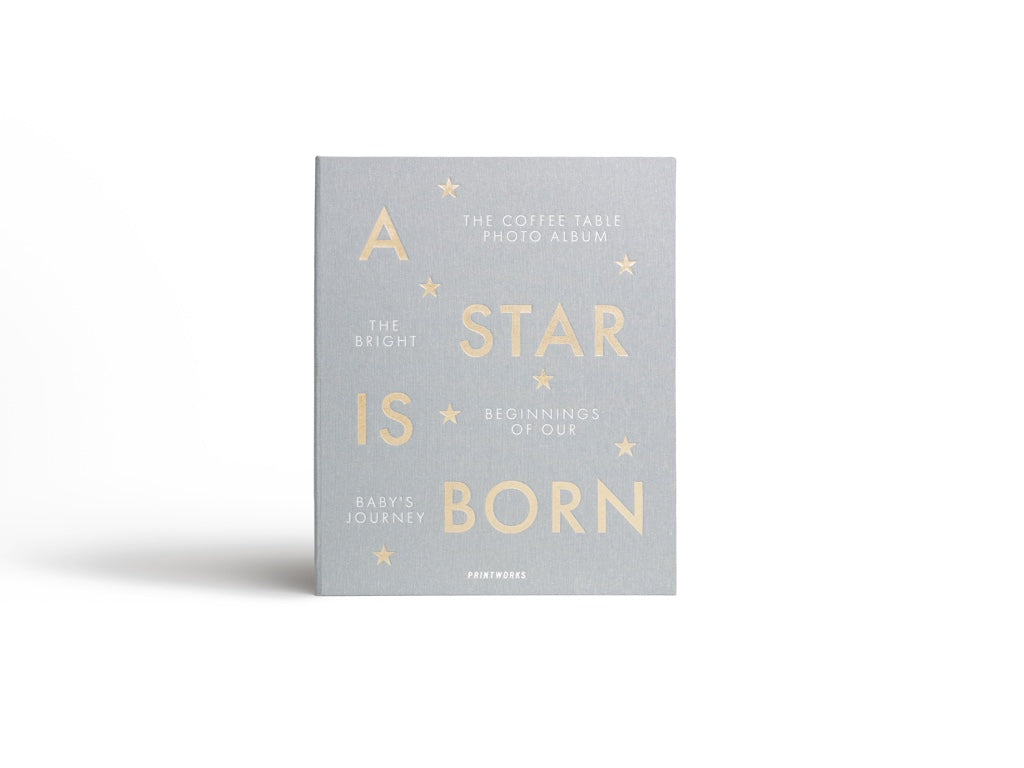 Printworks Baby Album - A Star Is Born - Grijs