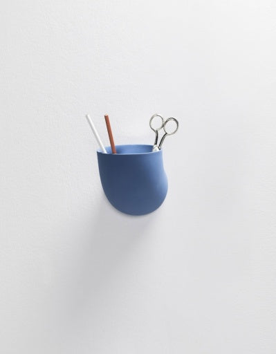 DUCT WALL HOLDER PORCELAIN BLUE
