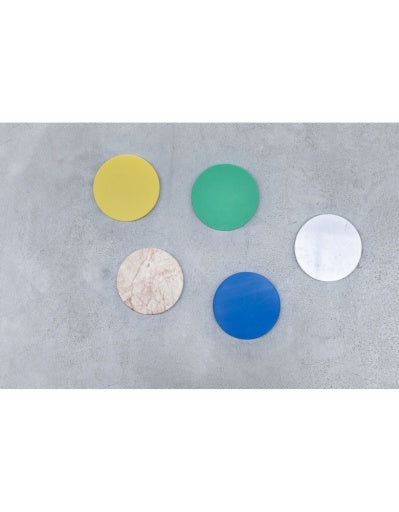 FIVE CIRCLES ROSE WIT BLAUW GEEL GROEN