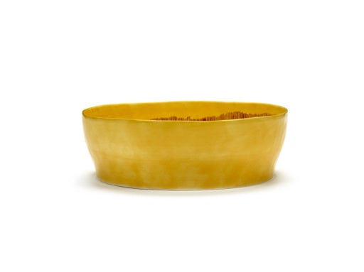 Serax - Ottolenghi - SALADEKOM WIT STRIPES BLAUW FEAST