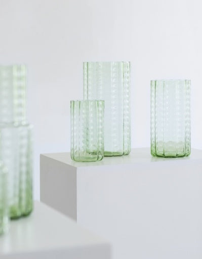 Serax - Ruben Deriemaeker - VAAS N°2 GROEN TRANSPARANT WAVES