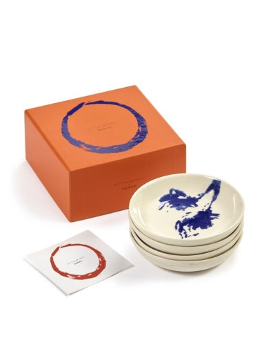 Serax - Ottolenghi - SCHOTEL S WIT STRIPES BLAUW FEAST