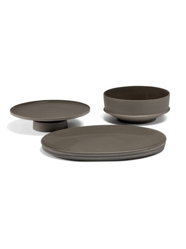 Serax - Kelly Wearstler - SERVEERSCHAAL OVAAL S SLATE DUNE