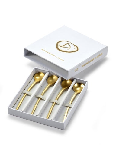 Serax - Roos van de Velde - KOFFIELEPEL IN GIFTBOX 4 PCS GOUD