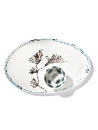 Serax - Marni - OVALEN BORD °2 L CAMELIA AUBERGINE MF