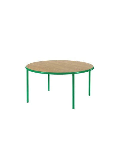 HOUTEN TAFEL ROND L GROEN EIK