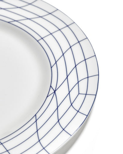 Serax - Ann Van Hoey - BORD 02 L WIT-BLAUW NIDO
