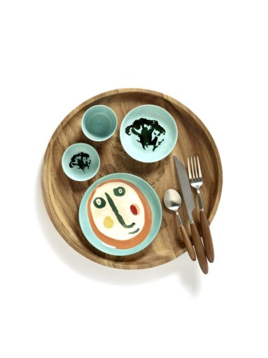 Serax - Ottolenghi - SCHOTEL S WIT STRIPES BLAUW FEAST