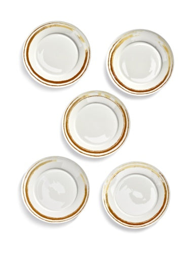 Serax - Luc Tuymans - BORDEN SET/5 WIT PLATES BY LUC TUYMANS
