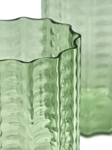 Serax - Ruben Deriemaeker - VAAS N°2 GROEN TRANSPARANT WAVES