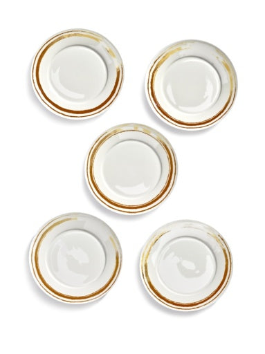 Serax - Luc Tuymans - BORDEN SET/5 WIT PLATES BY LUC TUYMANS