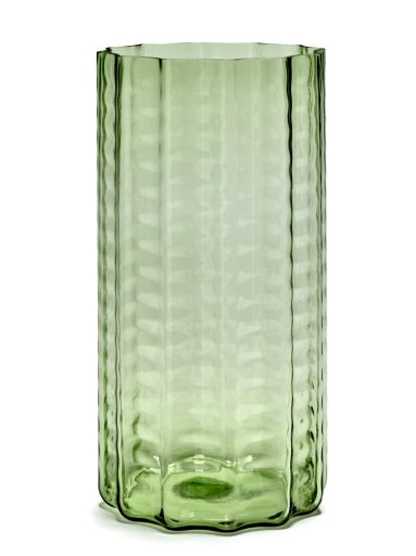 Serax - Ruben Deriemaeker - VAAS N°3 GROEN TRANSPARANT WAVES