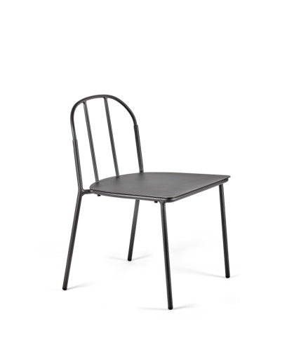 Serax - Piet Boon - STOEL ZWART + KUSSEN WIT PATIO