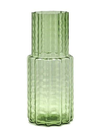 Serax - Ruben Deriemaeker - VAAS N°5 GROEN TRANSPARANT WAVES
