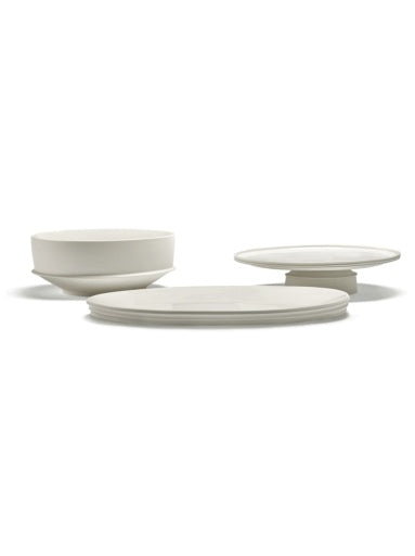 Serax - Kelly Wearstler - SERVEERSCHAAL OVAAL S ALABASTER DUNE