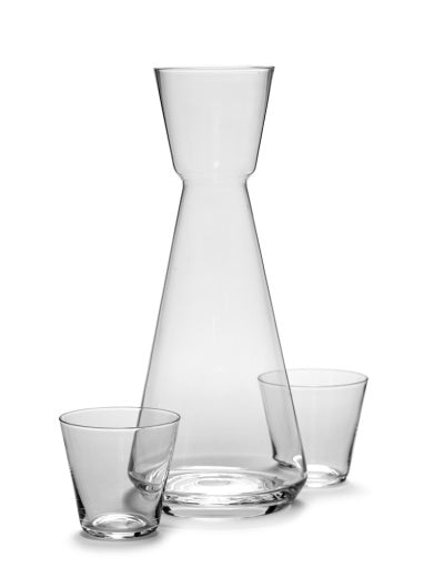 Serax - Charles Kaisin - KARAF 215 CL + 2 GLAZEN 30 CL NERO
