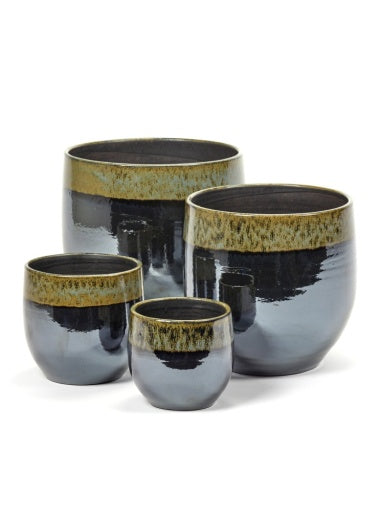 Serax - Serax - POT DUO L ZWART-GROEN