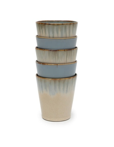 Serax - Anita Le Grelle - CONISCHE BEKER M MISTY GREY/SMOKY BLUE